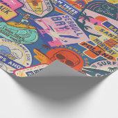 サーフィンステッカー ラッピングペーパー (角)