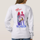 サーフィンスポーツ |婦人用スウェットシャツ スウェットシャツ (裏面)