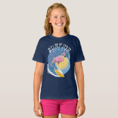 サーフィンセラピー – サマーフラミンゴ Tシャツ (正面フル)