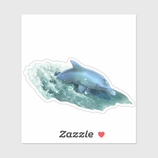 サーフィンドルフィンハリケーンレリーフ、 浮き彫りチャリティステッカー シール (シート)