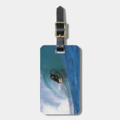 サーフィンニュージーランド完全波 ラゲッジタグ (正面縦)