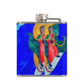 サーフィンヌンオンブルーウェーブお尻フラスコ フラスク (裏面)