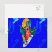 サーフィンヌンハガキ ポストカード (正面/裏面)