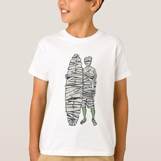 サーフィンハロウィンミイラ Tシャツ (正面)