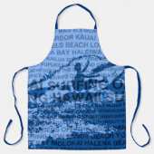 サーフィンハワイカットバックハワイアンサーファー エプロン (正面)