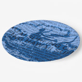 サーフィンハワイカットバックハワイアンサーファー ペーパープレート (アングル)