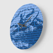 サーフィンハワイカットバックハワイアン時計 ラージ壁時計 (傾斜)