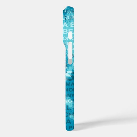 サーフィンハワイグリーンルームハワイアンサーファーアクア Case-Mate iPhoneケース (裏面 / 左)