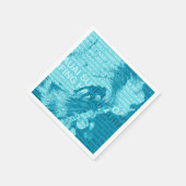 サーフィンハワイグリーンルームハワイアンサーファー スタンダードカクテルナプキン (角)