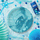 サーフィンハワイグリーンルームハワイアンサーファー ペーパープレート (パーティー)