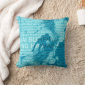 サーフィンハワイグリーンルームハワイアンピローズ クッション (ブランケット)