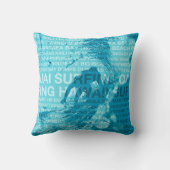 サーフィンハワイグリーンルームハワイアンピローズ クッション (裏面)