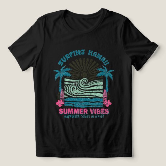 サーフィンハワイ トライブレンドTシャツ (デザイン正面)