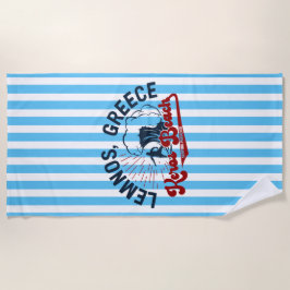 サーフィンパラダイス:ケロスビーチ、レームノス、ギリシャ ビーチタオル