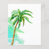 サーフィンパーティー予算招待状ビーチ海夏 (裏面)