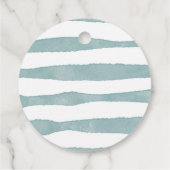 サーフィンパーティー好意ラベルザビッグワン誕生日ベビー フェイバータグ (裏面)