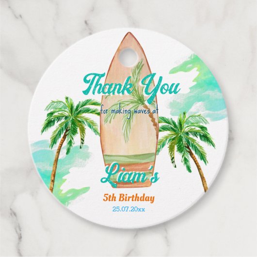 サーフィンパーティー感謝していお気に入りビーチ海夏 フェイバータグ (正面)