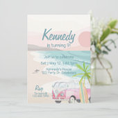 サーフィンパーティー招待状, サーフパーティー, ルアウ, ビーチパーティー 招待状 (スタンド正面)