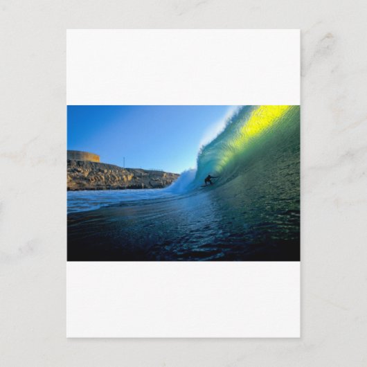 サーフィンパーフェクトウェーブパニックポイントペルー ポストカード (正面)