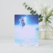 サーフィンビッグウェーブスはがき ポストカード (スタンド正面)