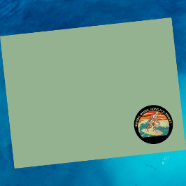 サーフィンビッグフット狩り波足跡を隠す ポストイット