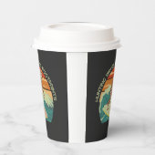 サーフィンビッグフット狩り波足跡を隠す 紙コップ (左)