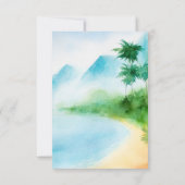 サーフィンビーチウォーターカラーサマールアウ（ハワイ式宴会） サンキューカード (裏面)