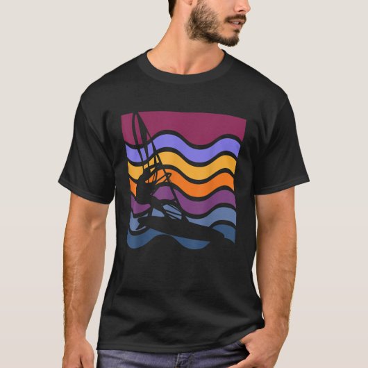 サーフィンビーチサーファーサーフサーフサマー海波愛好家 Tシャツ (正面)