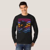 サーフィンビーチサーファーサーフサーフサマー海波 Tシャツ (正面フル)