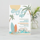 サーフィンビーチバースデーパーティー招待状 招待状 (スタンド正面)