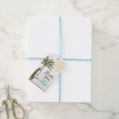 サーフィンビーチベビーシャワーサンキューラベル ギフトタグ (より糸付き)