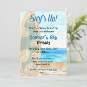 サーフィンビーチボーイバースデーパーティー 招待状 (スタンド正面)