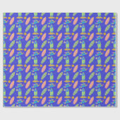 サーフィンビーチ夏 ラッピングペーパー (フラット)