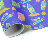 サーフィンビーチ夏 ラッピングペーパー (ロールコーナー)