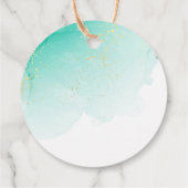 サーフィンビーチ海熱帯夏の誕生日 フェイバータグ (裏面)