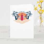 サーフィンビーチ カード (黄色い花)