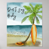 サーフィンビーチ – 言わないベビー ポスター (正面)