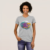 サーフィンピザ猫 Tシャツ (正面フル)