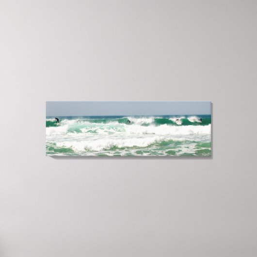 サーフィンフィストラルニューキーコーンウォール キャンバスプリント (正面)