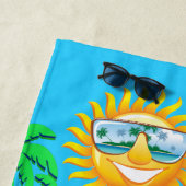 サーフィンフラミンゴビーチタオル ビーチタオル (インサイチュ)