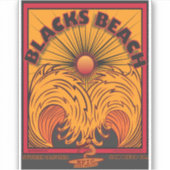 サーフィンブラックスビーチサンディエゴカリフォルニア シール (正面)