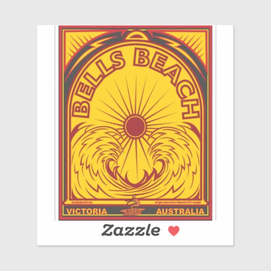 サーフィンベルビーチオーストラリア シール (シート)