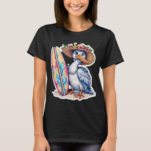 サーフィンペリカン Tシャツ (正面)