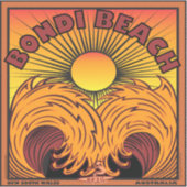 サーフィンボンディビーチオーストラリア シール (正面)