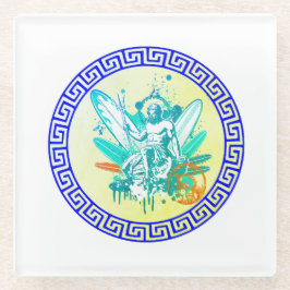 サーフィンポセイドン ガラスコースター