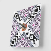 #サーフィンマーメイド_フロリダ スクエア壁時計 (傾斜)