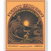 サーフィンメキシコのパイプラインプエルト・エスコンディドメキシコ シール (正面)