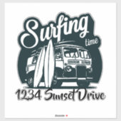 サーフィンメールボックスのシール シール (シート)