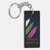 サーフィンライフスタイリッシュサーフキーチェーン キーホルダー (正面左)