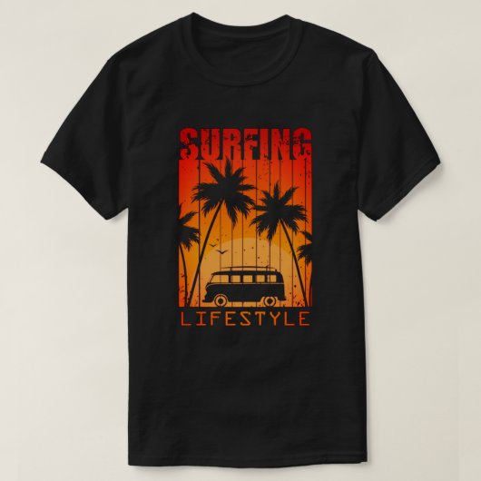 サーフィンライフスタイルTシャツ Tシャツ (デザイン正面)